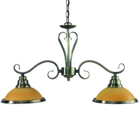 Подвесной светильник коллекция Sassari, 6905-2, бронза/оранжевый Globo (Глобо)