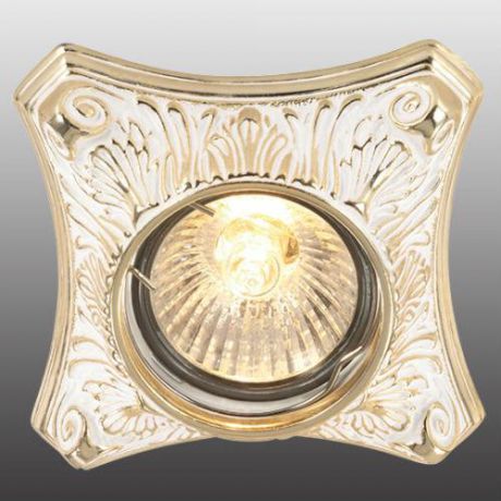 Встраиваемый/точечный светильник коллекция Vintage, 369850, белый/золото Novotech (Новотех)