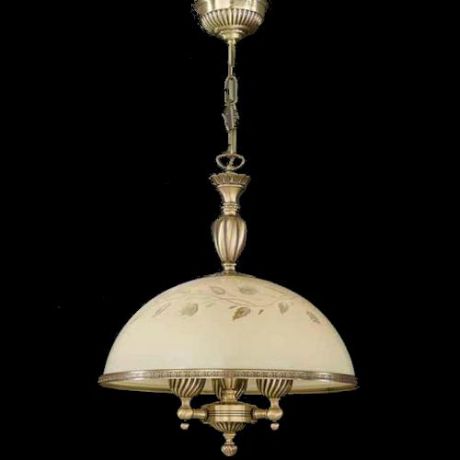 Подвесной светильник, L. 6208/38,  бронза/бежевый Reccagni Angelo (Рекани Анжело)