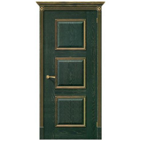 Дверь межкомнатная шпонированная коллекция Элит, Триест, 2000х900х40 мм., глухая, зеленый (Д-07)