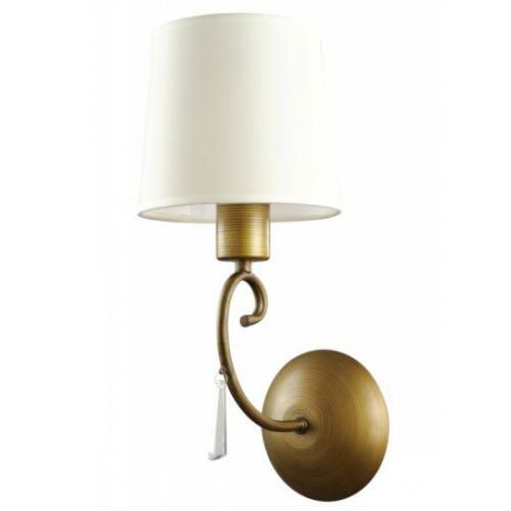 Светильник настенный бра коллекция Carolina, A9239AP-1BR, коричневый/белый Arte Lamp (Арте Ламп)