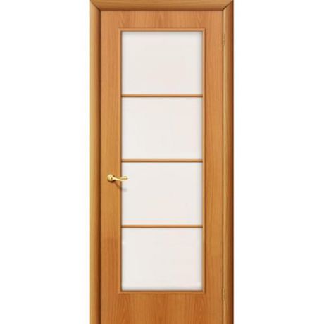 Дверь межкомнатная ламинированная, коллекция 10, 10С, 1900х550х40 мм., остекленная, СТ-Сатинато, МиланОрех (Л-12)