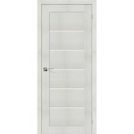 Дверь межкомнатная эко шпон коллекция Legno, VP5, 2000х900х40 мм., остекленная, CT- Magic Fog, Bianco Melinga