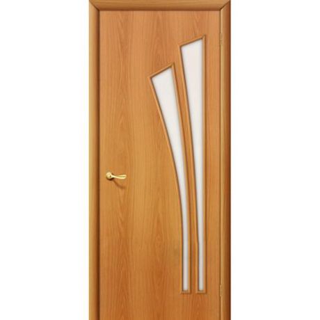 Дверь межкомнатная ламинированная, коллекция 10, 4С, 2000х800х40 мм., остекленная, СТ-Сатинато, МиланОрех (Л-12)