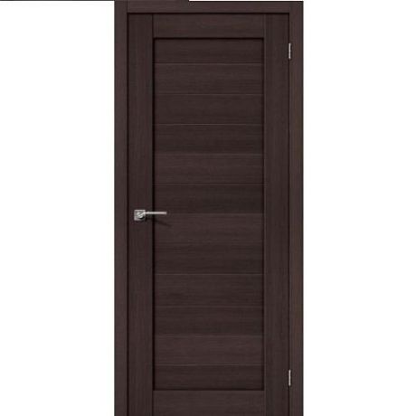 Дверь межкомнатная эко шпон коллекция Porta, Порта-21, 2000х600х40 мм., глухая, Wenge Veralinga