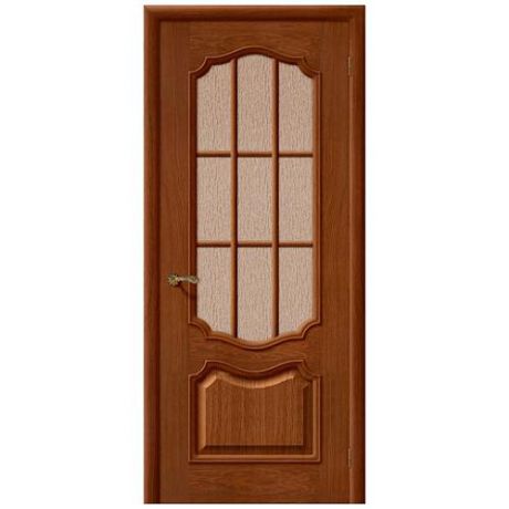Дверь межкомнатная шпонированная коллекция Элит, Премьера, 2000х900х40 мм., остекленная Рифленое, верона (Т-21)