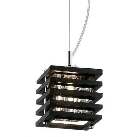 Подвесной светильник коллекция Ripen, 1251/1, хром/коричневый Odeon light (Одеон лайт)