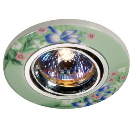 Встраиваемый/точечный светильник коллекция Ceramic, 369554, хром/разноцветный Novotech (Новотех)