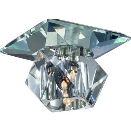 Встраиваемый/точечный светильник коллекция Crystal, 369422, хром/хрусталь Novotech (Новотех)