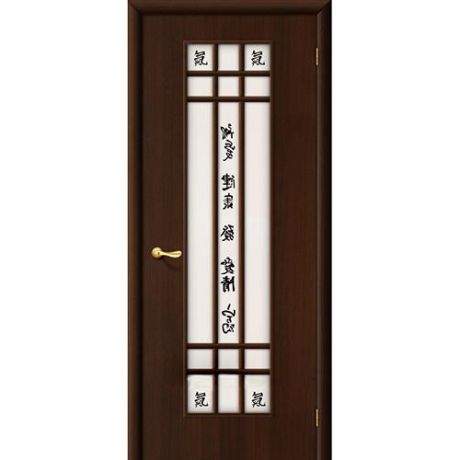 Дверь межкомнатная ламинированная, коллекция 10, 17Х, 2000х600х40 мм., остекленная, СТ-Худ, Венге (Л-13)