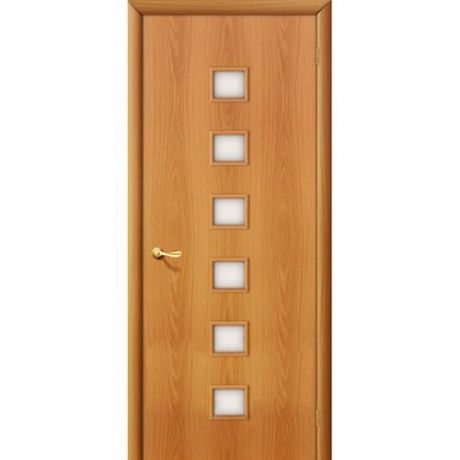 Дверь межкомнатная ламинированная, коллекция 10, 1С , 1900х550х40 мм., остекленная, СТ-Сатинато, МиланОрех (Л-12)