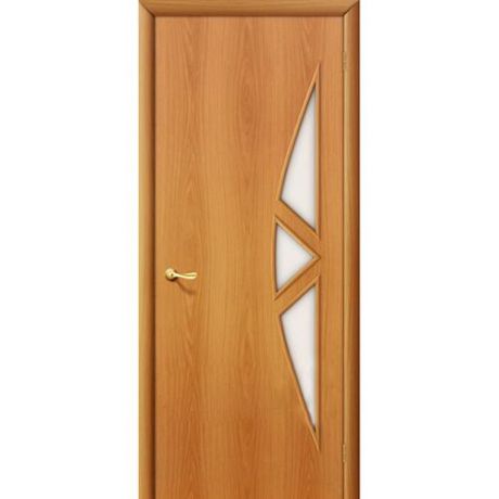 Дверь межкомнатная ламинированная, коллекция 10, 15С, 2000х400х40 мм., остекленная, СТ-Сатинато, МиланОрех (Л-12)