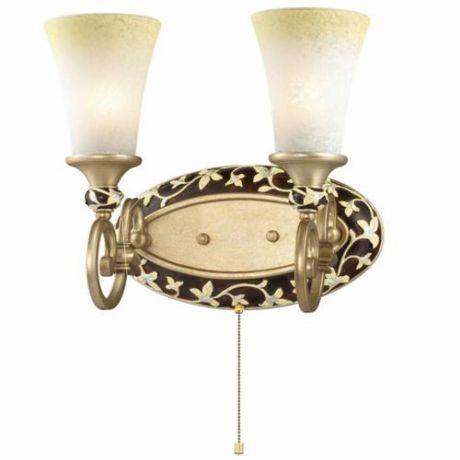 Светильник настенный бра коллекция Perry, 2456/2W, коричневый/бежевый Odeon light (Одеон лайт)