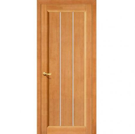 Дверь межкомнатная из массива Классическая, Вега-19, 2000х600х40, остекленная, СТ-Кризет, Светлый Орех (Т-30)