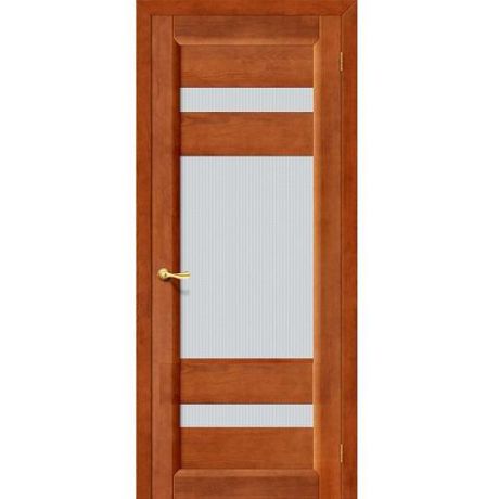 Дверь межкомнатная из массива Классическая, Вега-2, 2000х900х40, остекленная, СТ-Кризет, Темный Орех (Т-31)