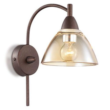 Светильник настенный бра коллекция Treves, 2625/1W, коричневый/бежевый Odeon light (Одеон лайт)