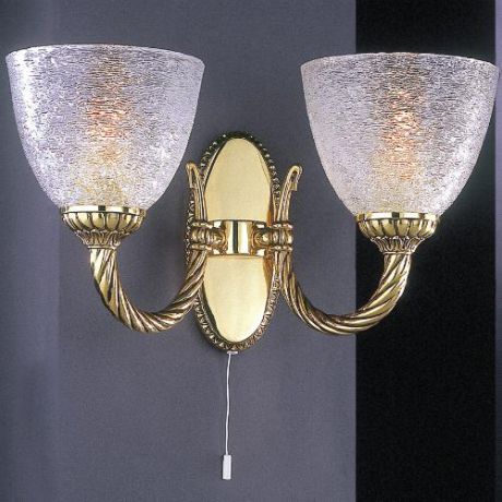 Светильник настенный бра, A. 4700/2, золото/прозрачный Reccagni Angelo (Рекани Анжело)