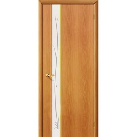 Дверь межкомнатная ламинированная, коллекция 10, 31Х, 2000х900х40 мм., глухая, Зеркало с элементами художественного матирования, МиланОрех (Л-12)
