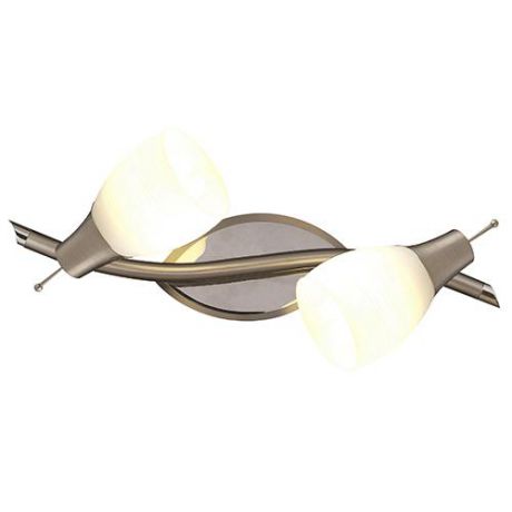 Настенно-потолочный светильник (спот) коллекция Pallas, 57900-2, никель/белый Globo (Глобо)