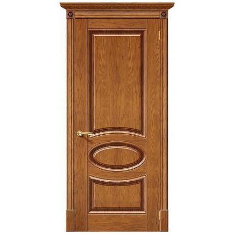 Дверь межкомнатная шпонированная коллекция Элит, Валенсия, 2000х900х40 мм., глухая, медовый дуб (Д-17)