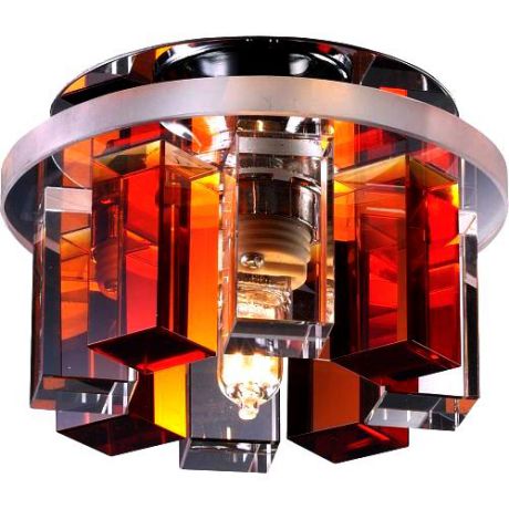 Встраиваемый/точечный светильник коллекция Caramel 3, 369353, хром/оранжевый Novotech (Новотех)