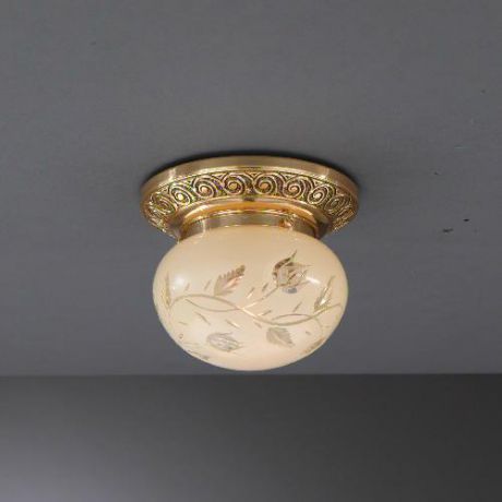 Потолочный светильник, PL. 7842/1, золото/бежевый Reccagni Angelo (Рекани Анжело)