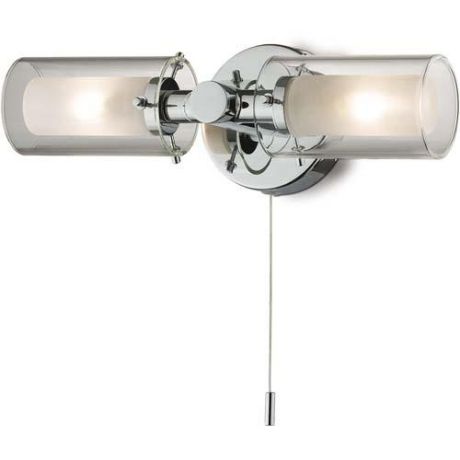 Настенный светильник для ванной коллекция Tesco, 2140/2W, хром/белый Odeon light (Одеон лайт)