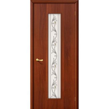 Дверь межкомнатная ламинированная, коллекция 10, 24Х, 2000х400х40 мм., остекленная, СТ-Худ, ИталОрех (Л-11)