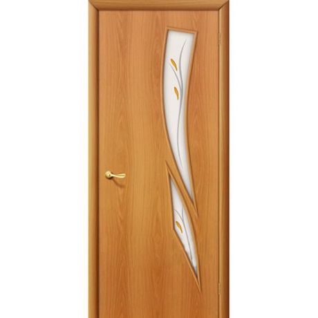 Дверь межкомнатная ламинированная, коллекция 10, 8Ф, 2000х700х40 мм., остекленная, СТ-Фьюзинг, МиланОрех (Л-12)