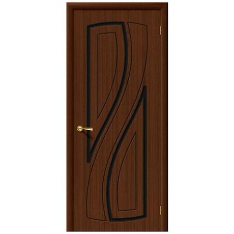 Дверь межкомнатная шпонированная коллекция Стандарт, Лагуна, 2000х700х40 мм., глухая, шоколад (Ф-17)