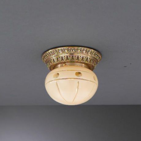 Потолочный светильник, PL. 7823/1, золото/бежевый Reccagni Angelo (Рекани Анжело)