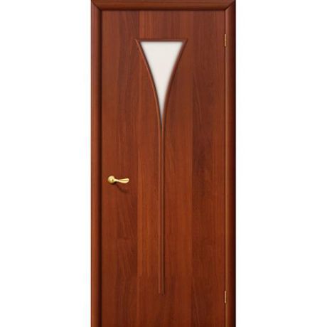 Дверь межкомнатная ламинированная, коллекция 10, 3С, 1900х600х40 мм., остекленная, СТ-Сатинато, ИталОрех (Л-11)