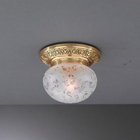 Потолочный светильник, PL. 7841/1, золото/белый Reccagni Angelo (Рекани Анжело)