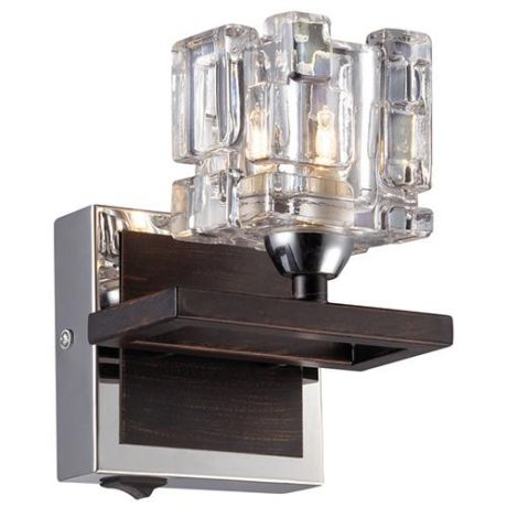 Светильник настенный бра коллекция Humber, 2575/1W, хром, венге/прозрачный Odeon light (Одеон лайт)