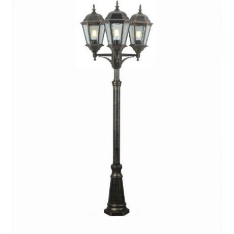 Уличный светильник наземный коллекция Genova, A1207PA-3BN, чёрный/прозрачный Arte Lamp (Арте Ламп)