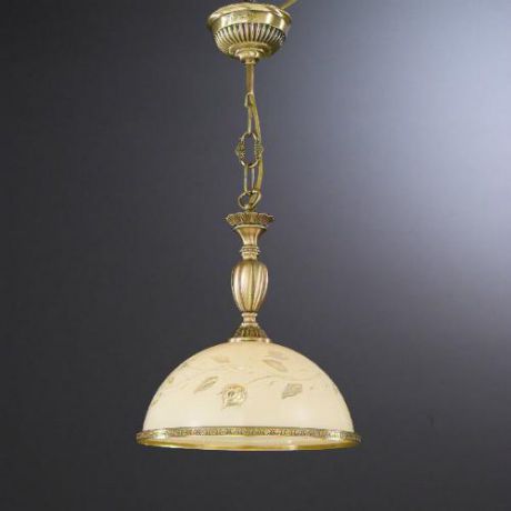 Подвесной светильник, L. 6208/28,  бронза/бежевый Reccagni Angelo (Рекани Анжело)