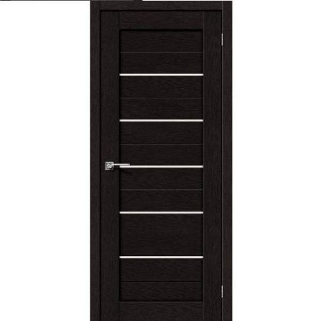 Дверь межкомнатная эко шпон коллекция Porta, Порта-22, 2000х900х40 мм., остекленная, СТ-Magic Fog, Eterno