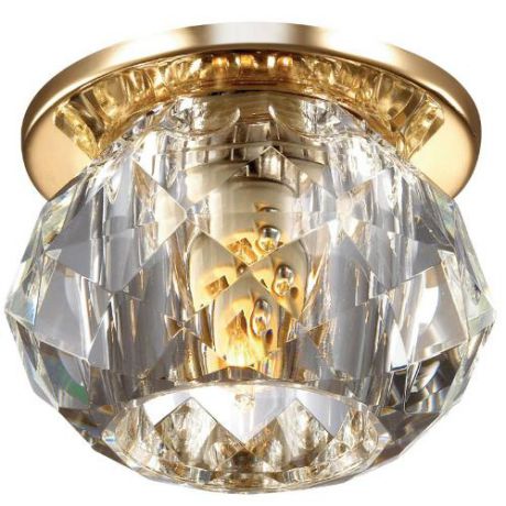 Встраиваемый/точечный светильник коллекция Arctica, 369726, золото/хрусталь Novotech (Новотех)