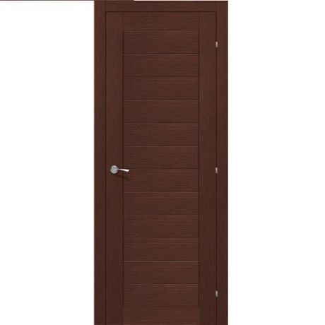 Дверь межкомнатная эко шпон коллекция Pronto, M13, 2000х600х40 мм., левая, глухая, Wenge