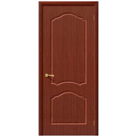 Дверь межкомнатная шпонированная коллекция Стандарт, Каролина, 1900х550х40 мм., глухая, макоре (Ф-15)