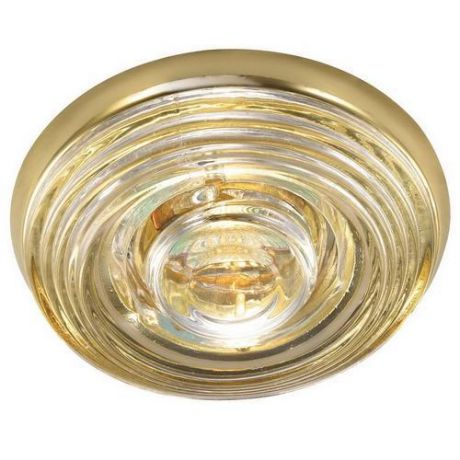 Встраиваемый/точечный светильник коллекция Aqua, 369814, золото Novotech (Новотех)