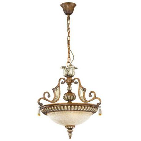 Подвесной светильник коллекция Ruffin, 2455/3, коричневый/белый Odeon light (Одеон лайт)