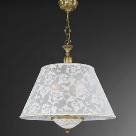 Подвесной светильник, L. 7032/60,  бронза/белый Reccagni Angelo (Рекани Анжело)