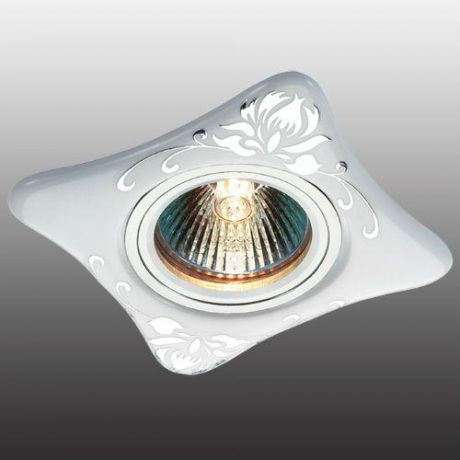Встраиваемый/точечный светильник коллекция Ceramic, 369928, белый/хром Novotech (Новотех)
