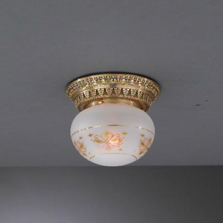 Потолочный светильник, PL. 7825/1, золото/белый Reccagni Angelo (Рекани Анжело)