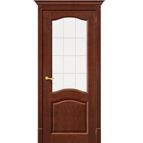Дверь межкомнатная RIF-массив, Франческо, 2000х900х40, остекленная, СТ-Полимер, Орех (Т-36)
