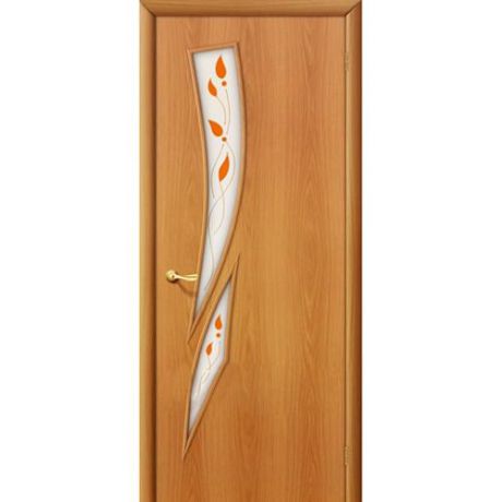 Дверь межкомнатная ламинированная, коллекция 10, 8П, 2000х600х40 мм., левая, остекленная, СТ-Полимер, МиланОрех (Л-12)