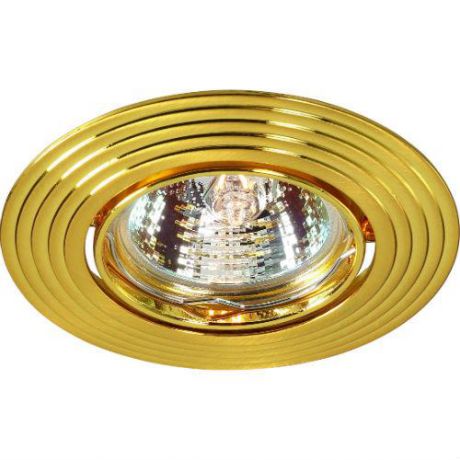 Встраиваемый/точечный светильник коллекция Antic, 369433, золото Novotech (Новотех)