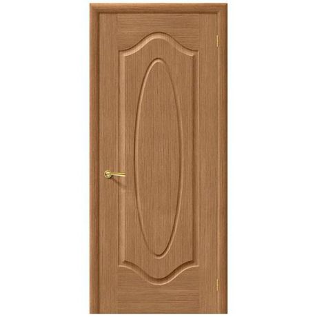 Дверь межкомнатная шпонированная коллекция Комфорт, Аура, 2000х600х40 мм., глухая, дуб (Ф-02)