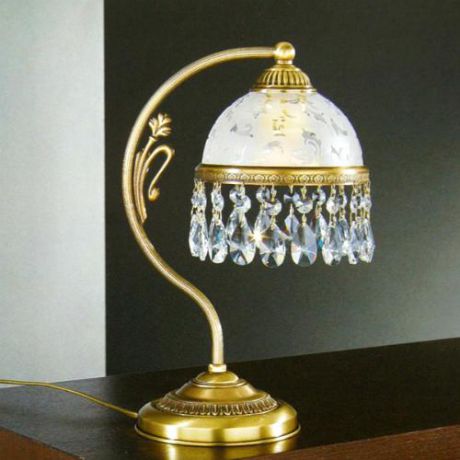 Настольная лампа, P. 6200 P, бронза/белый Reccagni Angelo (Рекани Анжело)